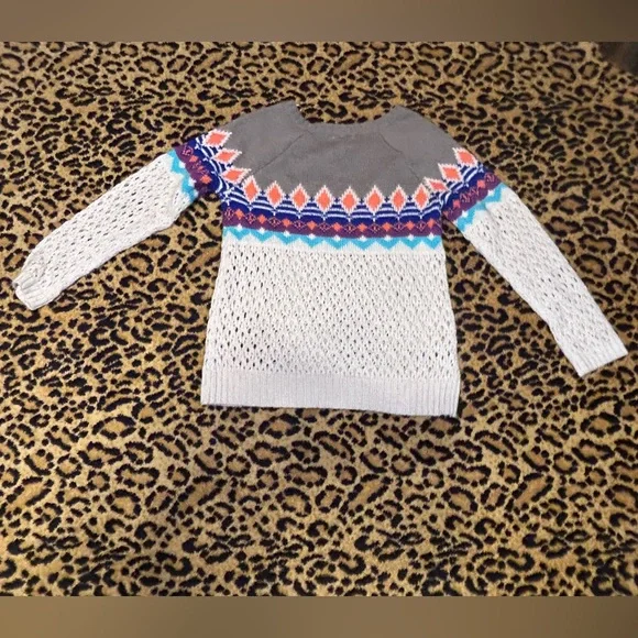 Vintage dELiA*s Fair Isle Pullover Sweater 90’s Size Large - Picture 2 of 10